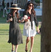 mandatory credit photo by jishphotoshutterstock 12951485a
meghan duchess of sussex with a girlfriend at prince harrys polo match in carpenteria, california
meghan markle at prince harrys polo match, carpenteria, california, usa   22 may 2022
the 40 year old duchess of sussex wore an outfit reminiscent of the one julia roberts wore in pretty woman at a polo match