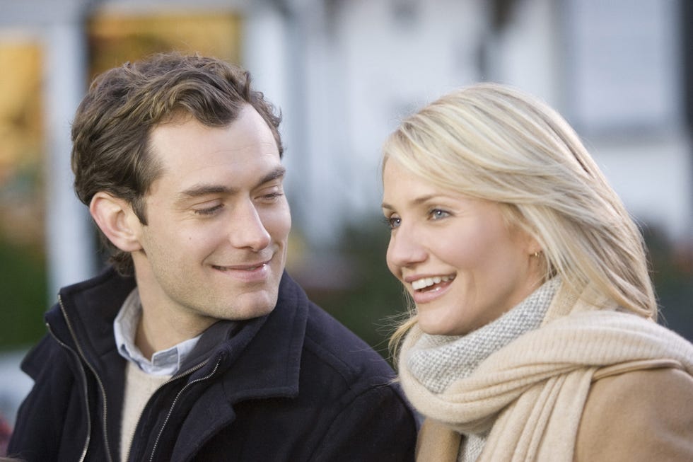 for editorial use mandatory credit: photo by tha/shutterstock (15067655br) studio publicity still from the holiday jude law, cameron diaz © 2006 columbia pictures photo credit: simon mein archival cinema