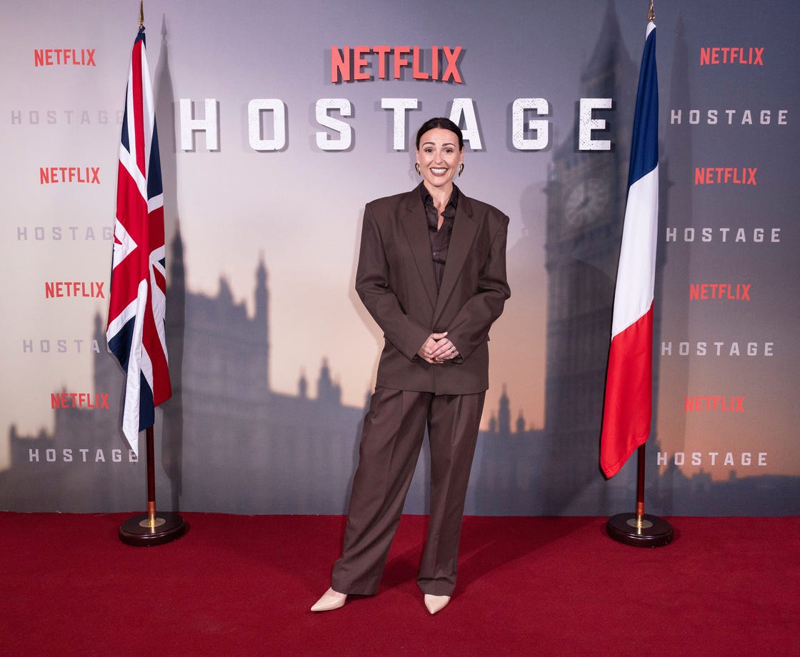 mandatory credit: photo by stillmoving.net/shutterstock (15446815br)suranne jones attends the special screening of netflix's 'hostage' at ham yard hotel, london on august 18th, 2025. (photo by stillmoving.net for netflix)special screening of netflix's 'hostage' at ham yard hotel, london, uk 18 aug 2025