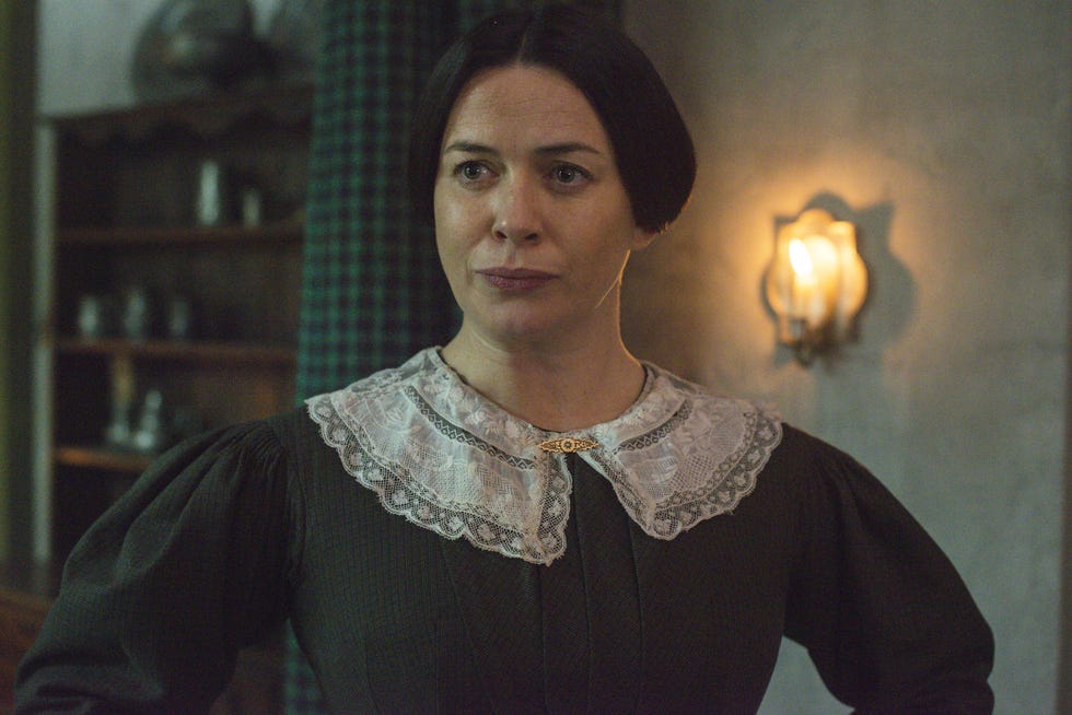 editorial use only mandatory credit: photo by itv/shutterstock (5848954h) eve myles as mrs jenkins victoria tv show, series one, episode one 28 aug 2016