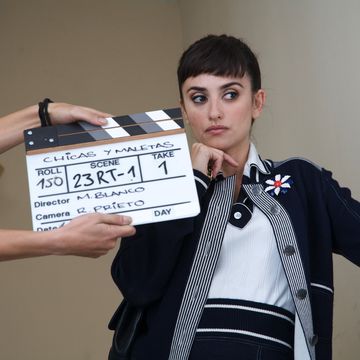 penelope cruz on set filming