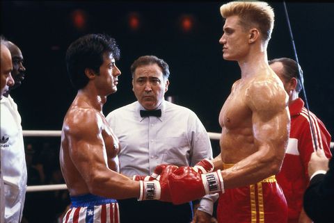 editorial use only no book cover usage
mandatory credit photo by mgmuakobalshutterstock 5884920r
sylvester stallone, dolph lundgren
rocky iv   1985
director sylvester stallone
mgmua
usa
scene still
drama
rocky 4