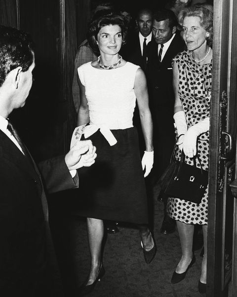 mandatory credit photo by uncreditedapshutterstock 5962317a
jacqueline kennedy, bunny mellon jacqueline kennedy and her cape cod neighbor bunny mellon step into the lobby of the colonial theatre in boston during intermission of noel cowards new musical sail away mellon, a wealthy arts and fashion patron, friend of first lady jacqueline kennedy and political benefactor who funneled hundreds of thousands of dollars to former presidential candidate john edwards that was used to hide his mistress, died  she was 103
obit rachel bunny mellon, boston, usa