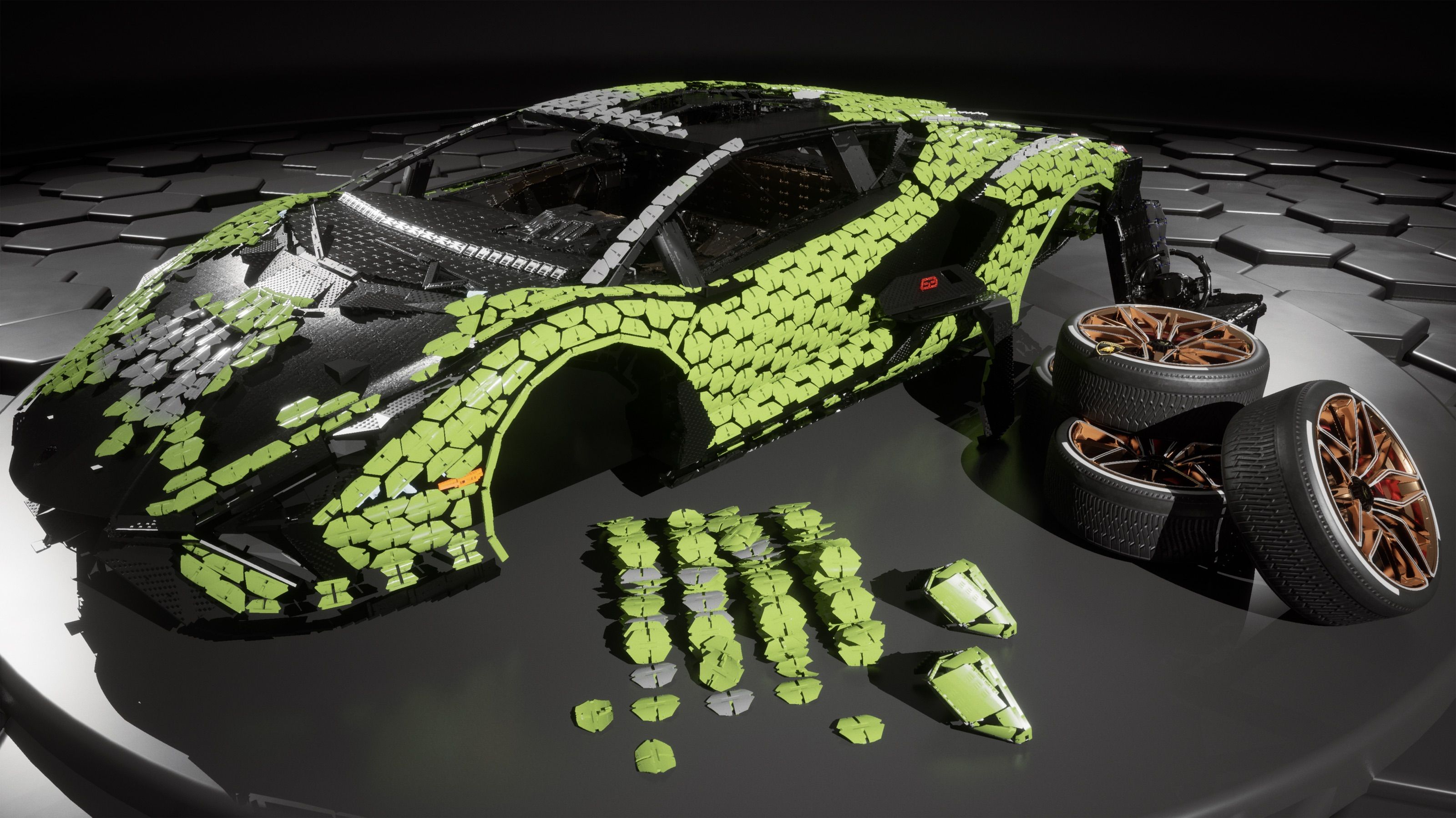 Flyselskaber Stipendium Opmærksomhed Lego's Lamborghini Sián FKP 37 Is Full Size, Made of 400K Pieces