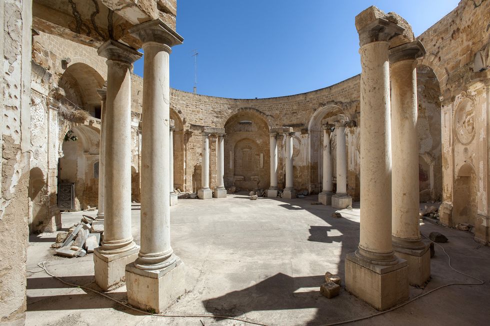 ruins of a church in Mazara