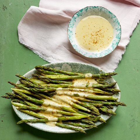side dishes for chicken roasted asparagus with cajun hollandaise
