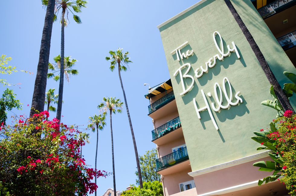 side of the beverly hills hotel