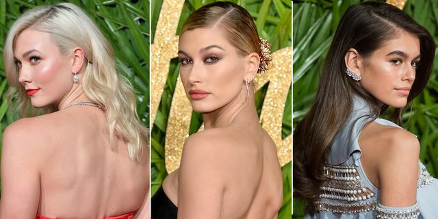 Low side partings were the hottest hair trend at the Fashion Awards 2017