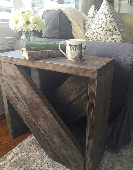 side tables rustic