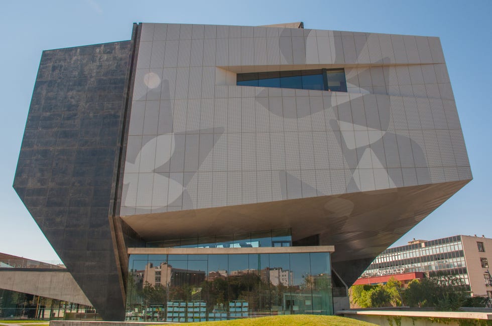 side view of the caixa forum, cadrete, zaragoza, zaragoza, spain, madrid, europe