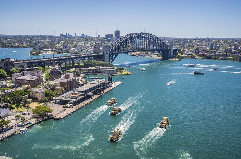 Sydney Cove and Harbour Bridge