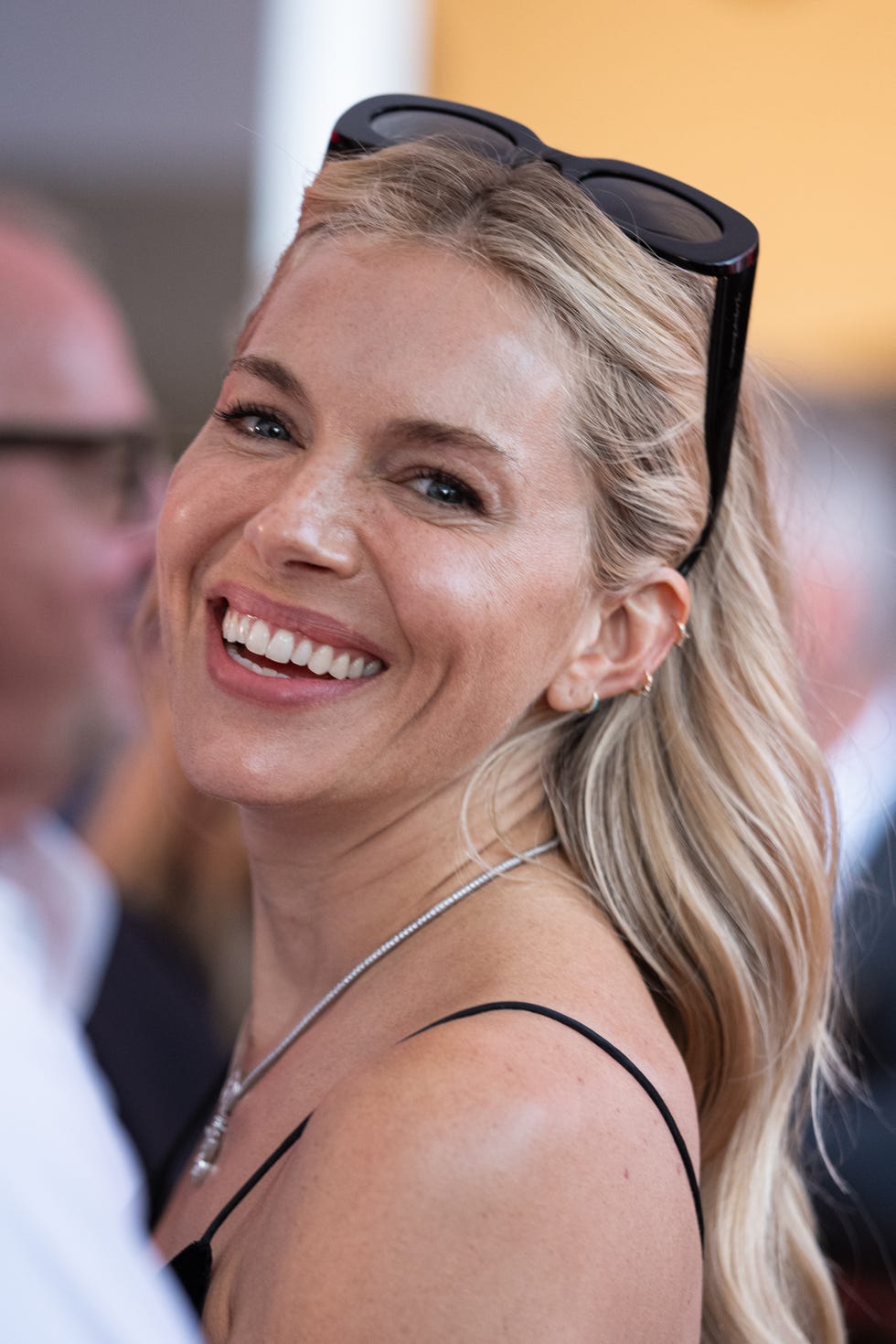 venice, italy september 06 sienna miller is seen at the 81st venice international film festival on september 06, 2024 in venice, italy photo by alessandro levatigetty images