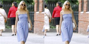 Sienne Miller blue summer dress