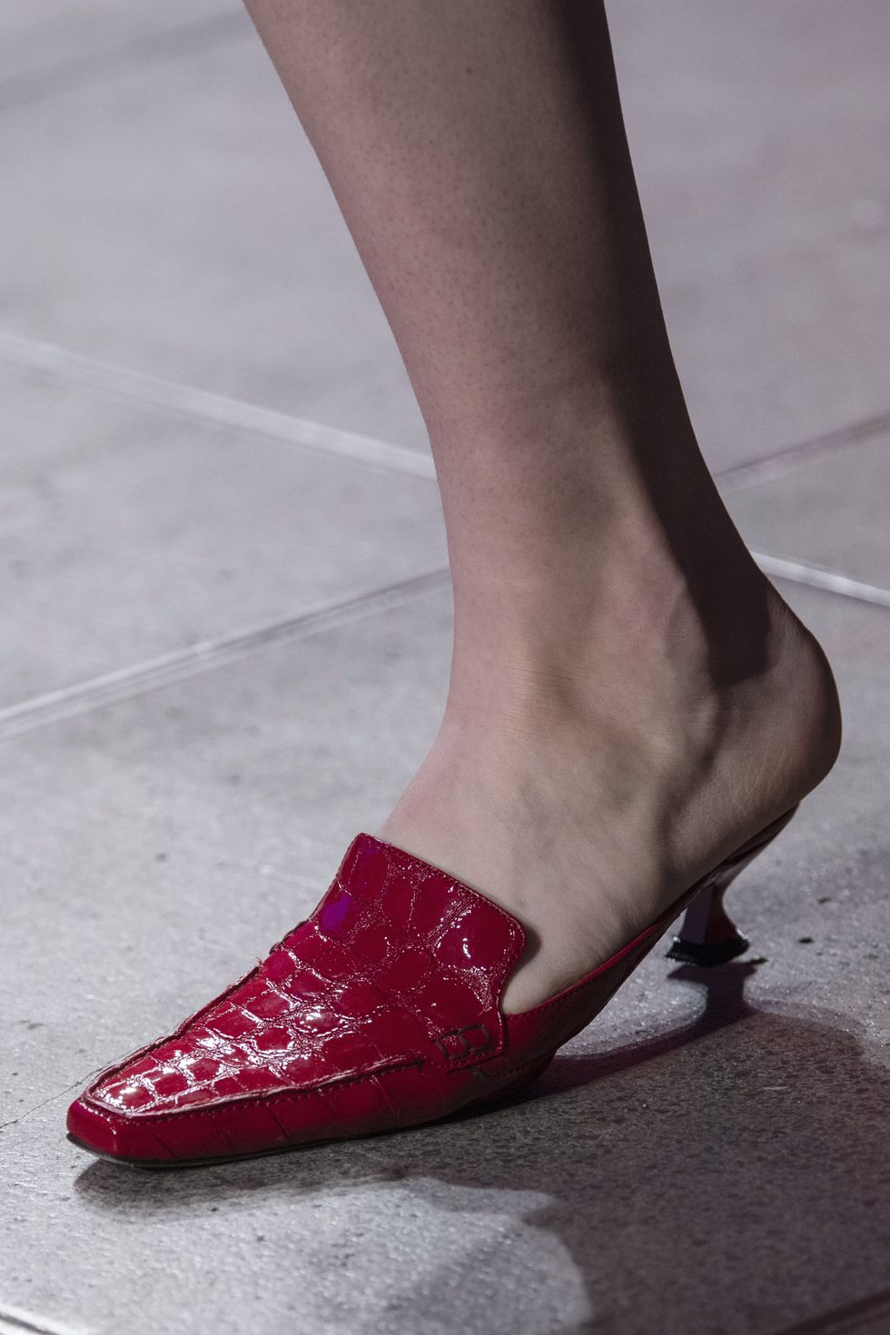 Footwear, Shoe, Red, Ankle, Human leg, Leg, Fashion, Pink, Joint, Haute couture, 