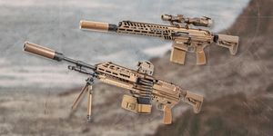 sig sauer m7 squad weapon and m250 squad automatic weapon