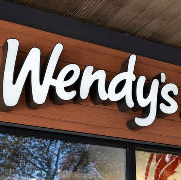 sign for fast food brand wendy's
