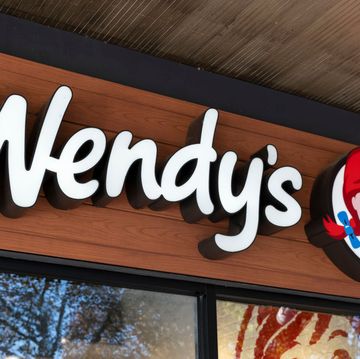 sign for fast food brand wendy's