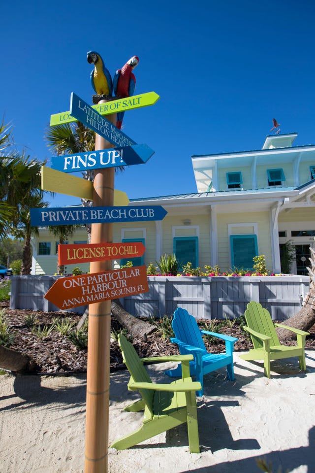 DAYTONA BEACH, FL - MARCH 2: Sign post outside of the sales cen