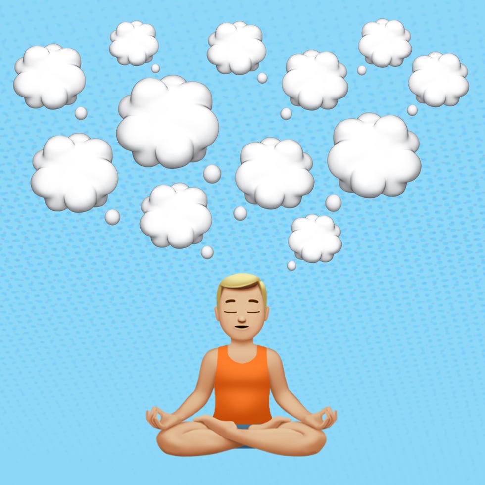 yoga thought bubbles emoji