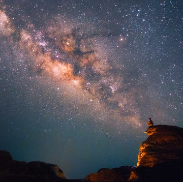 man gazing at sky