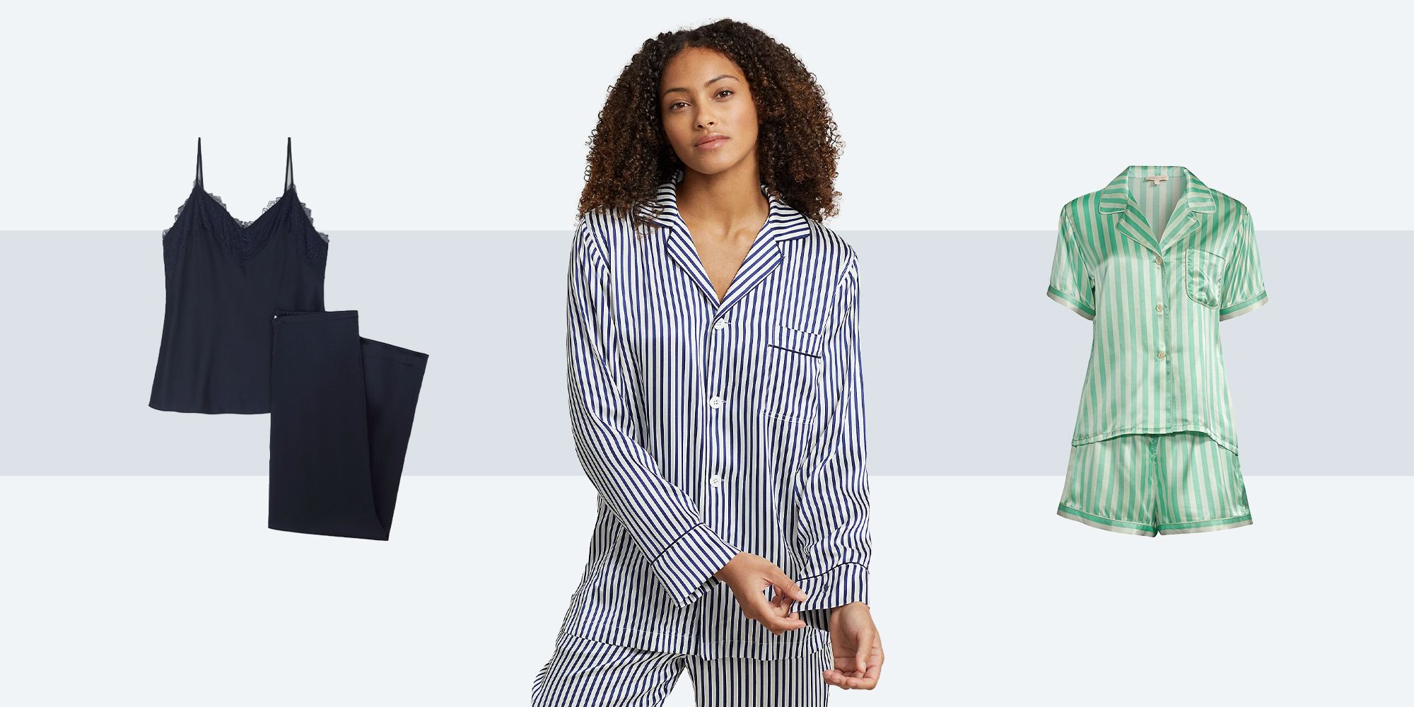 Silk Striped Pajamas