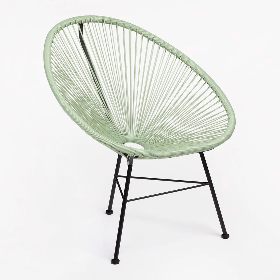 silla new acapulco, en verde celadón