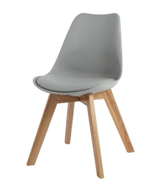 Silla gris estilo nórdico