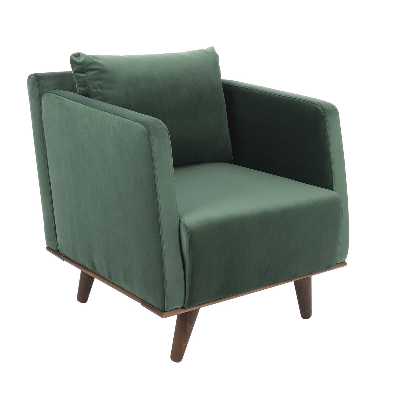 sillón tapizado en terciopelo modelo coimbra