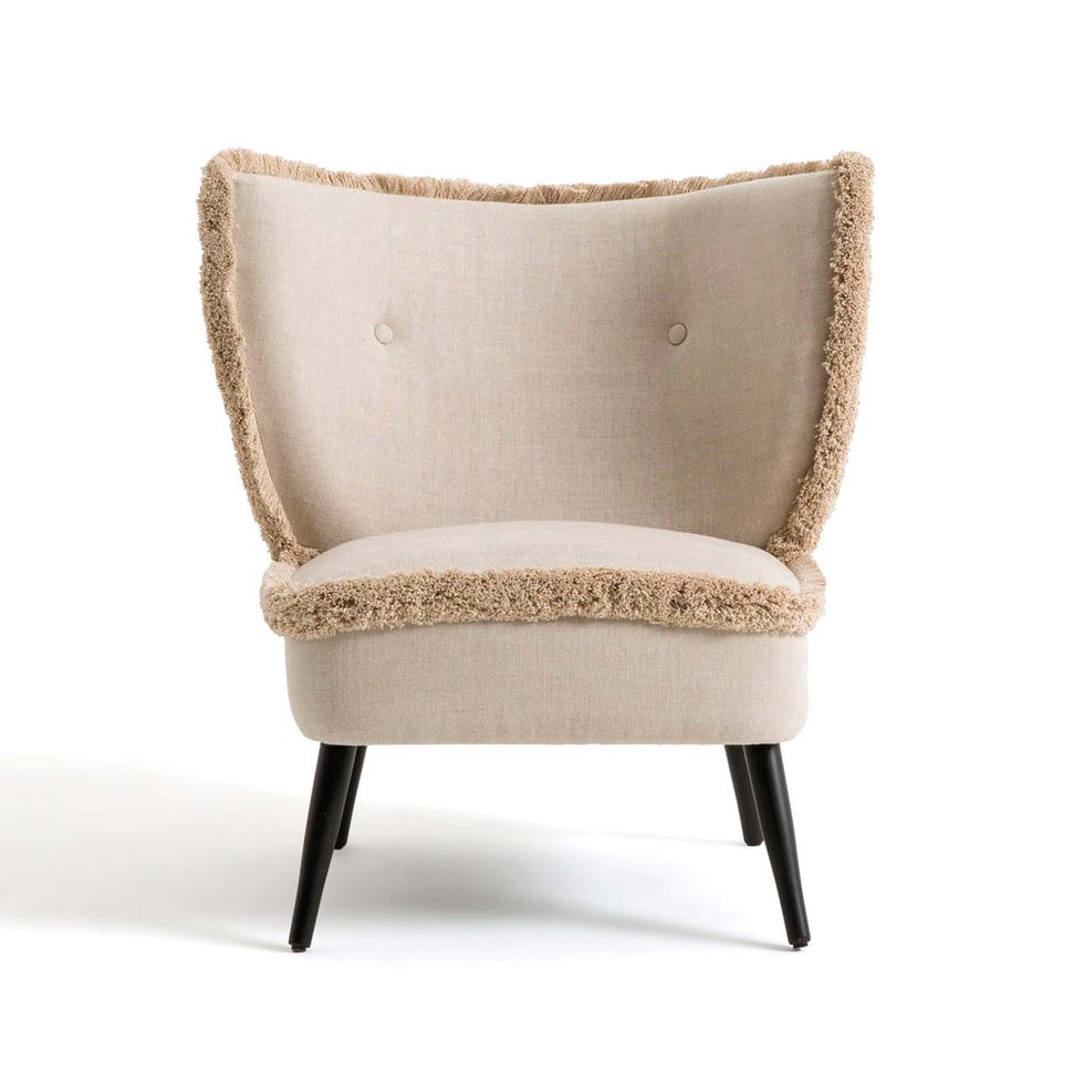 sillón con flecos franck de lino