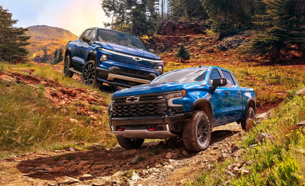 2024 chevrolet silverado ev and 2022 chevrolet silverado 1500