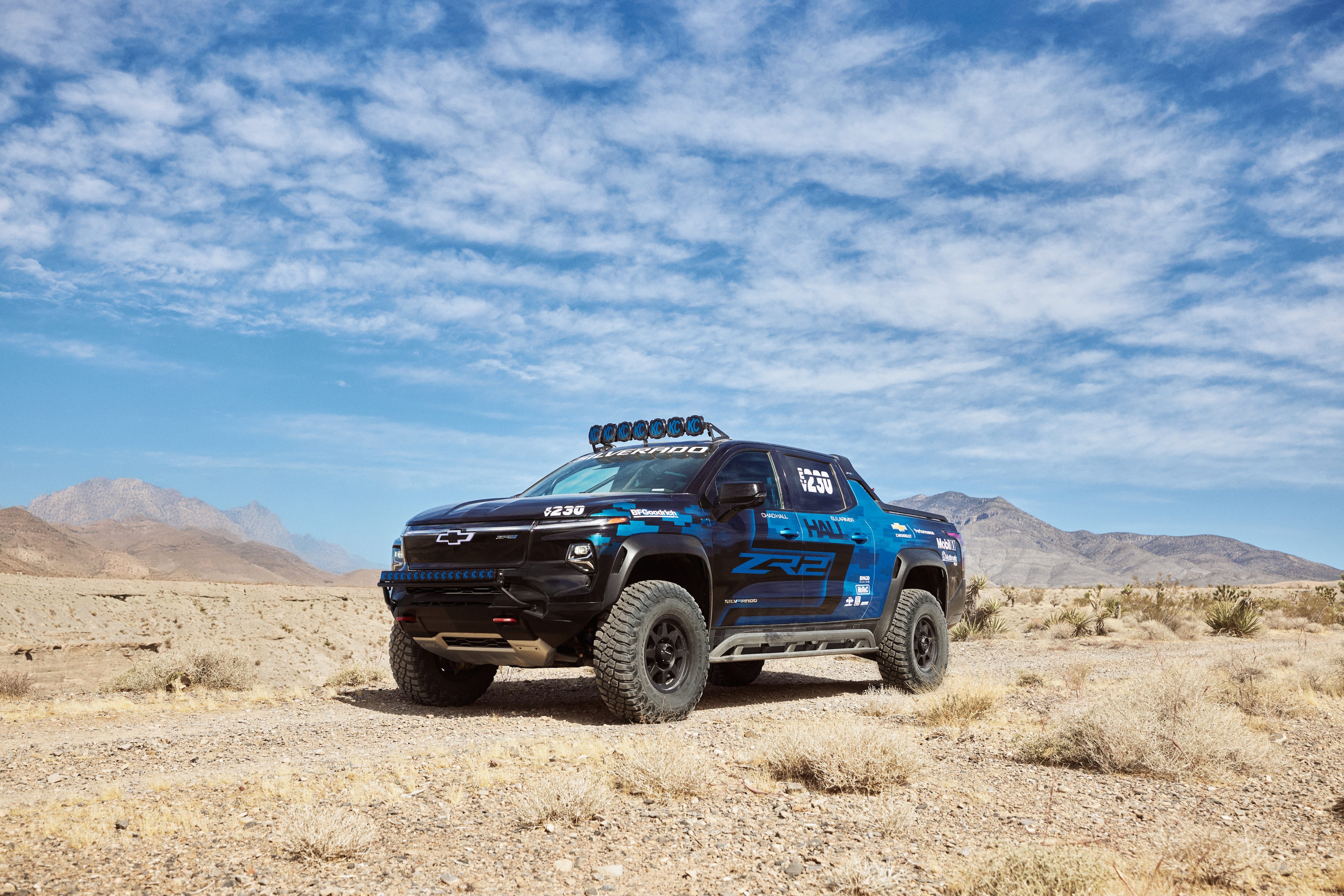 chevrolet silverado ev zr2 race truck