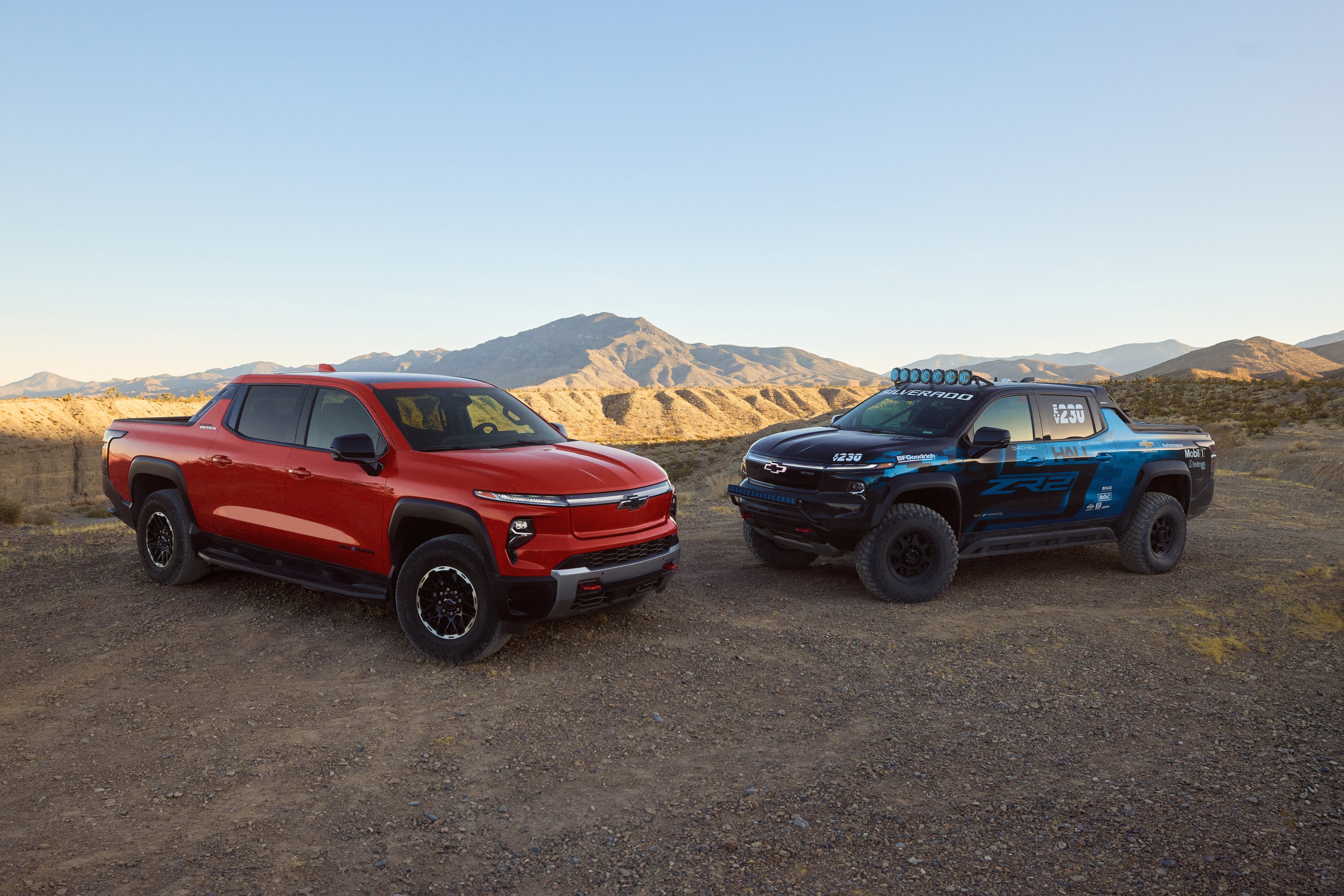 chevrolet silverado ev zr2 race truck