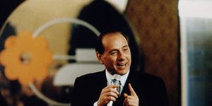 a young silvio berlusconi holds a speech at the mediaset tv headquarters on february 1992 in milan, italy photo by franco origliagetty images