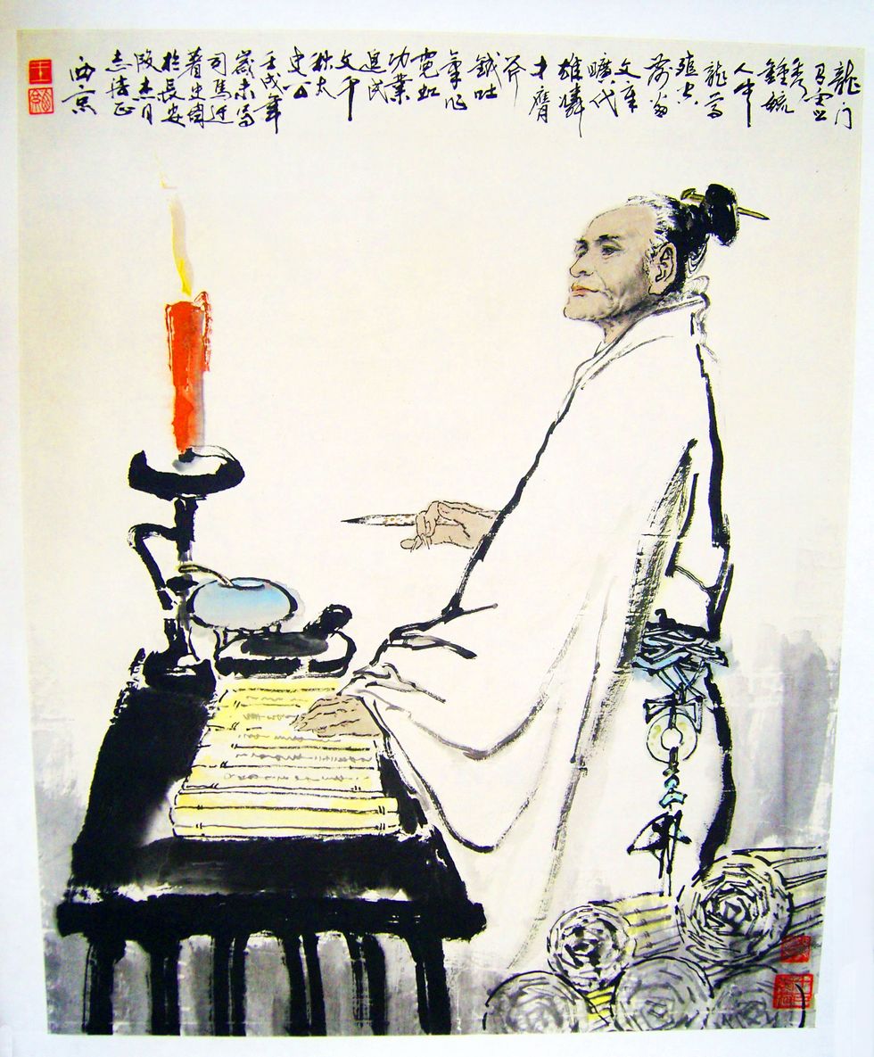 china sima qian, father of chinese historiography and 'grand historian' of china, c 145 135 86 bce