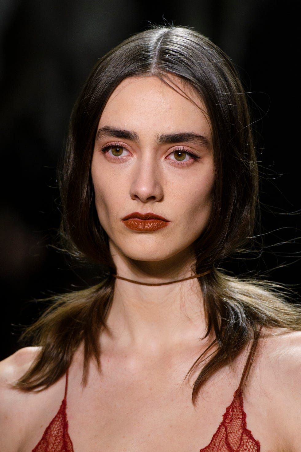 Hair, Face, Eyebrow, Lip, Fashion, Hairstyle, Fashion model, Beauty, Skin, Chin, 