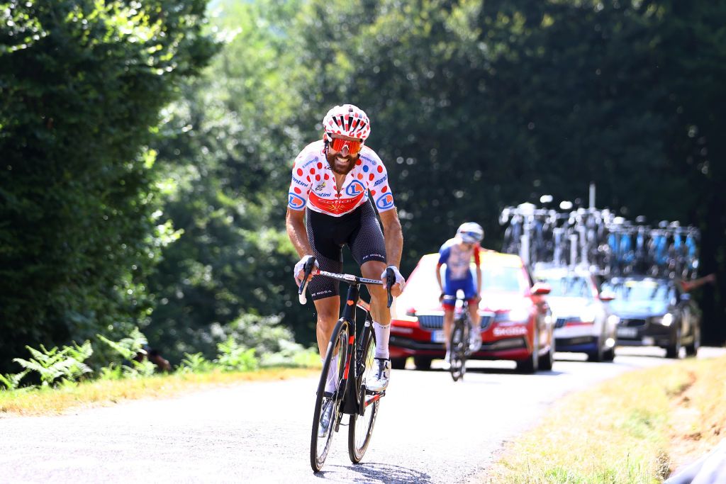 Polka dot cycling store jersey