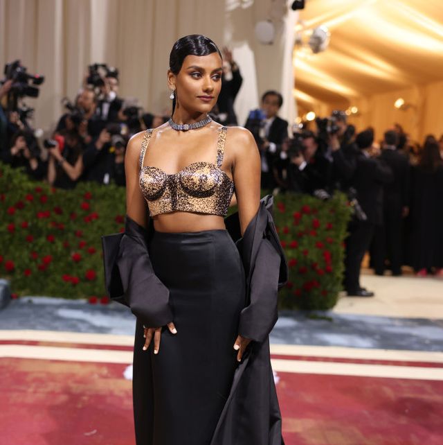 Simone Ashley Wears TwoPiece Moschino Dress at 2022 Met Gala. See