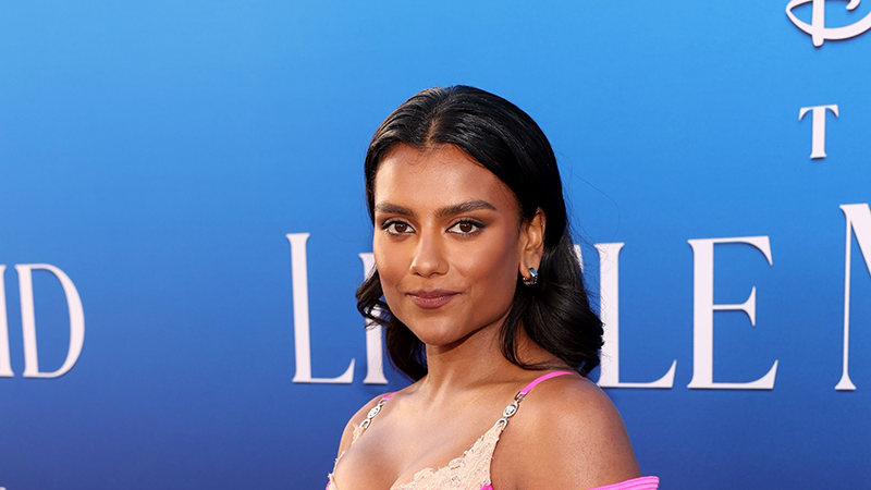 preview for Simone Ashley stuns with extra long ‘aqua waves' at The Little Mermaid premiere