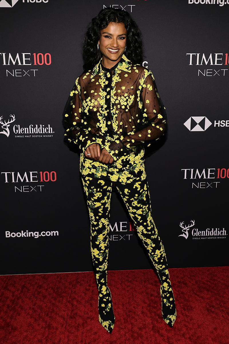 Simone Ashley Wears Totally See-Through Top at Time100 Next Gala