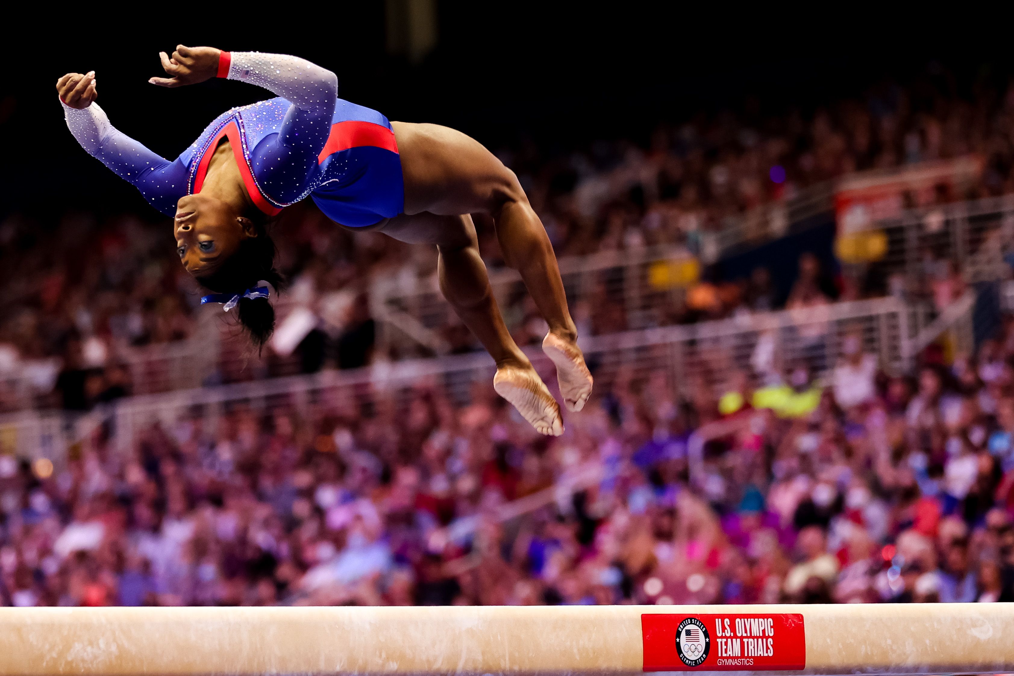 Simone Biles Competes On Beam During Day 2 Of The Womens News Photo 1624724123 