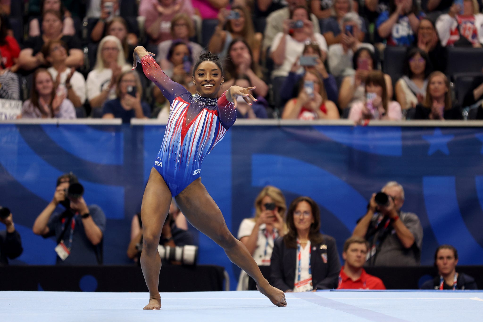 simone biles at the 2024 olympic trials