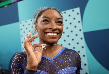 simone biles goat necklace