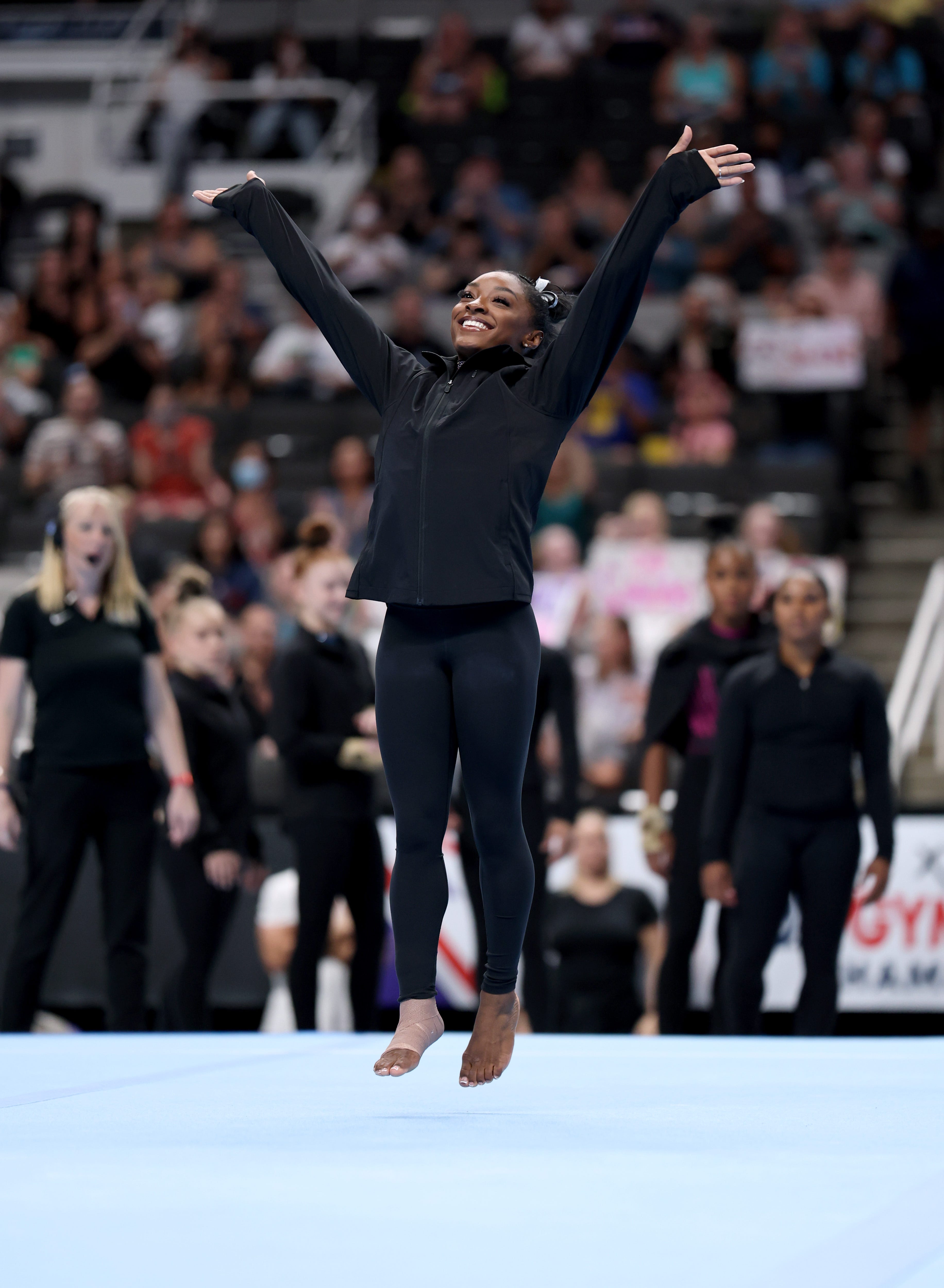 Simone Biles Does Stunning Floor Routine to Beyoncé and Taylor Swift at Olympic Trials