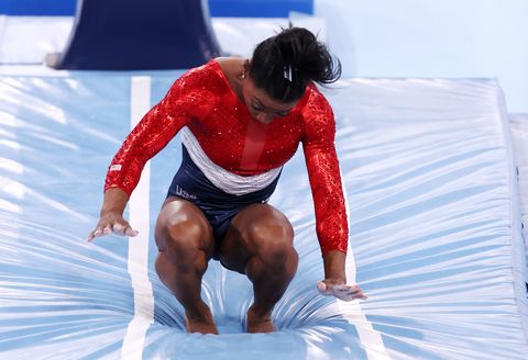 simone biles at the tokyo olympic games