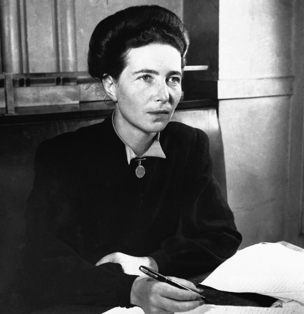 existentialist writer simone de beauvoir 1908 1986, was well known for her feminist work "the second sex" 1949 she studied at the sorbonne with existentialist philosopher sartre, later joining him as a professor in the 1940s they became close companions after world war ii until his death in 1980 photo by © hulton deutsch collectioncorbiscorbis via getty images