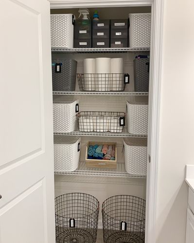 Useful Bathroom Closet Organization Ideas