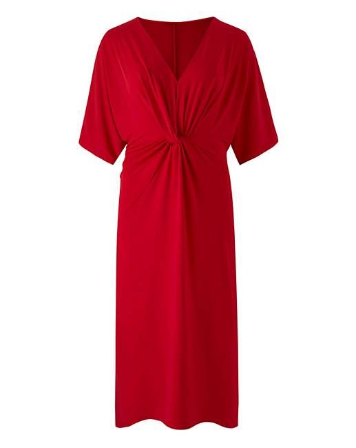 Simply be red on sale dress