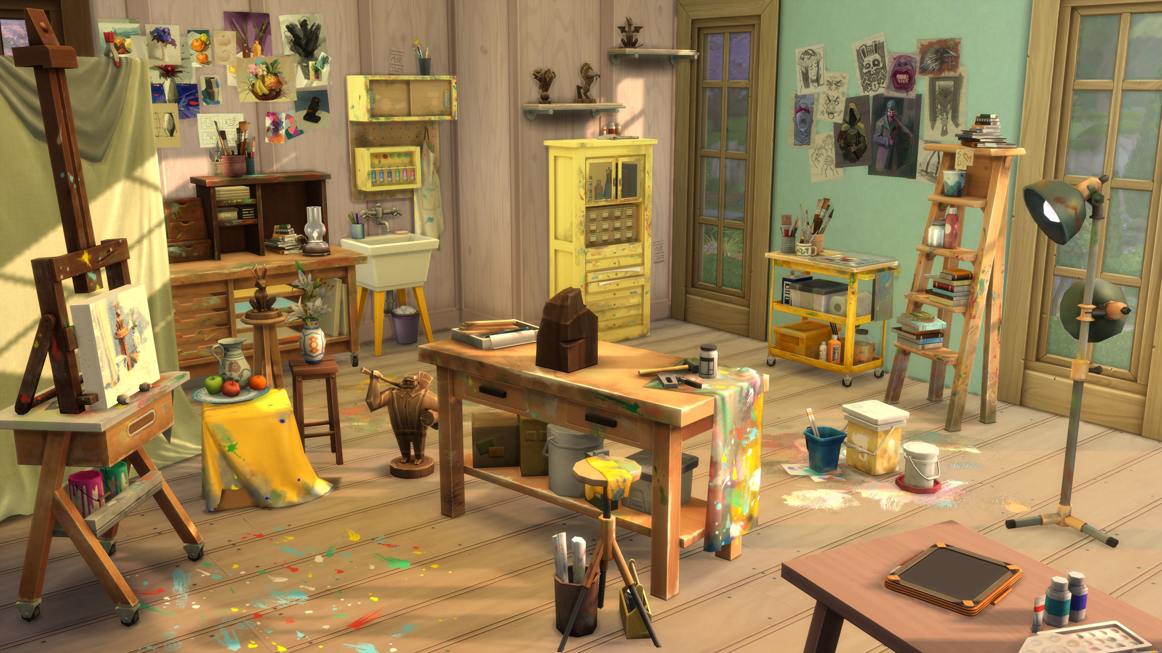 The Sims 4 представляет первый взгляд на наборы Storybook Nursery и Artist Studio Kits