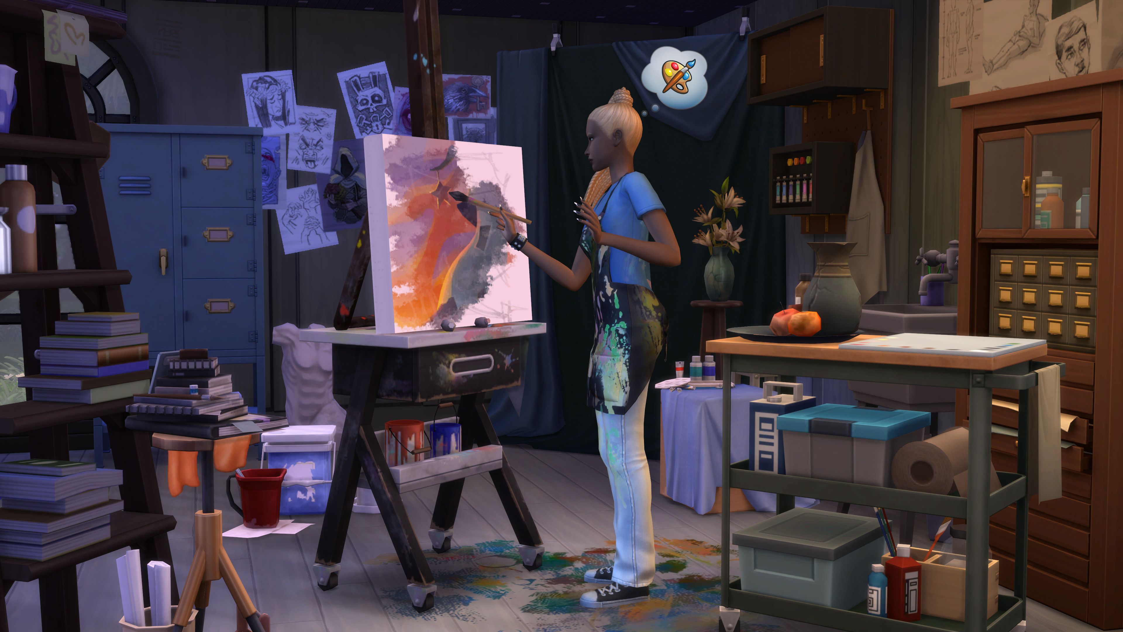 The Sims 4 представляет первый взгляд на наборы Storybook Nursery и Artist Studio Kits