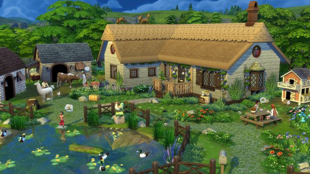Le cottage Sims 4 Living